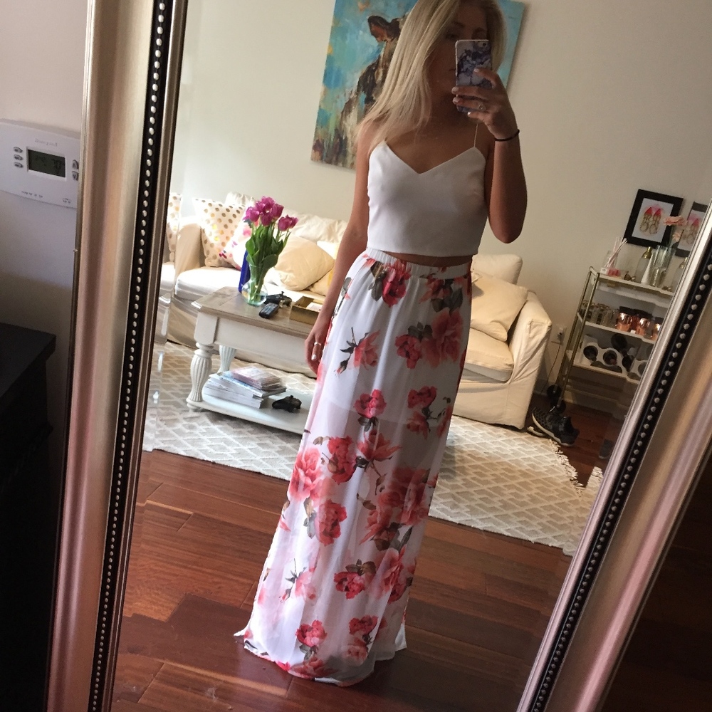 Floral Maxi Skirt
